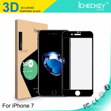 Volle Abdeckung Glas 3D Hartglas-Displayschutzfolie für Iphone7
